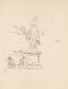 像、リュクサンブール公園 作： James McNeill Whistler