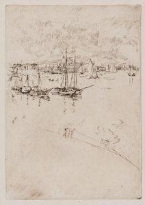 蒸気船、ヴェネツィア 作： James Abbott McNeill Whistler