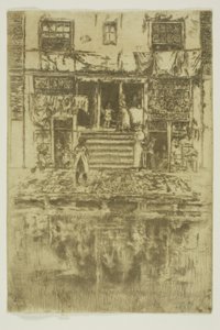 階段、アムステルダム 作： James Abbott McNeill Whistler