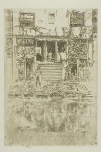 階段、アムステルダム 作： James Abbott McNeill Whistler