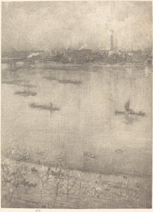 テムズ川 作： James Abbott McNeill Whistler