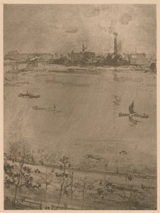 テムズ川 作： James Abbott McNeill Whistler