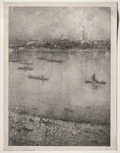 テムズ川 作： James McNeill Whistler