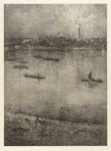 テムズ川 作： James McNeill Whistler