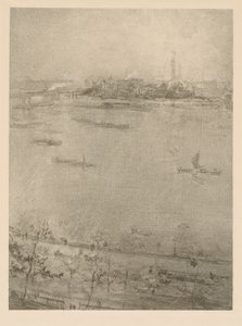 テムズ川 作： James McNeill Whistler