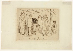 自然からの12のエッチング」のタイトルページ 作： James McNeill Whistler