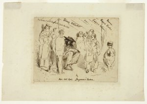 自然からの12のエッチング」のタイトルページ 作： James McNeill Whistler