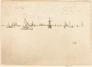 タレットシップ 作： James Abbott McNeill Whistler