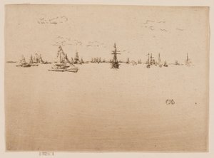 タレットシップ 作： James Abbott McNeill Whistler