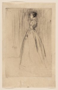 ベルベットのドレス（レイランド夫人） 作： James McNeill Whistler