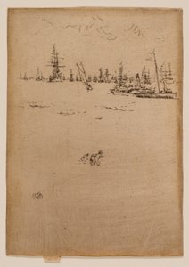 来客用ボート 作： James McNeill Whistler