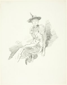 翼のある帽子 作： James Abbott McNeill Whistler