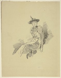 翼のある帽子 作： James Abbott McNeill Whistler