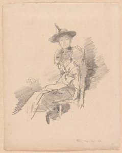 翼のある帽子 作： James Abbott McNeill Whistler