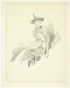 翼のある帽子 作： James Abbott McNeill Whistler