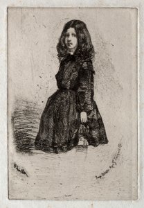 自然からの12のエッチング  アニー 作： James McNeill Whistler