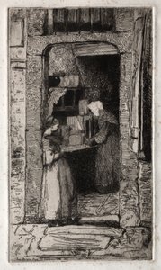 自然からの12のエッチング  ムタルの行進 作： James McNeill Whistler
