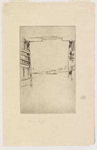 旧バタシー橋の下 作： James Abbott McNeill Whistler