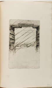 旧バタシー橋の下 作： James Abbott McNeill Whistler