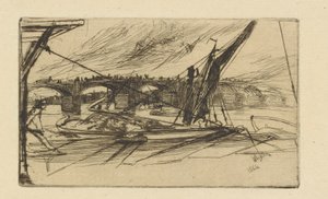 ボクスホール橋 作： James Abbott McNeill Whistler