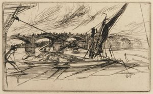 ボクスホール橋 作： James Abbott McNeill Whistler