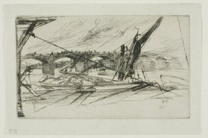 ボクスホール橋 作： James Abbott McNeill Whistler