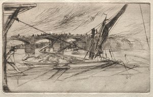 ヴォクスホール・ブリッジ 作： James McNeill Whistler