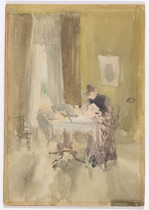 スミレとアンバー - ティー 作： James Abbott McNeill Whistler