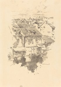 ヴィトレ：運河 作： James Abbott McNeill Whistler