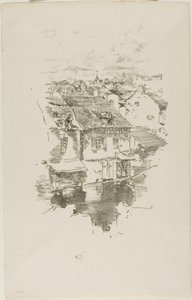 ヴィトレ：運河 作： James McNeill Whistler