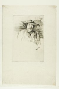 帽子をかぶったウィスラー 作： James Abbott McNeill Whistler