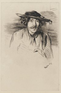 帽子をかぶったウィスラー 作： James Abbott McNeill Whistler