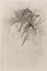 帽子をかぶったウィスラー 作： James Abbott McNeill Whistler