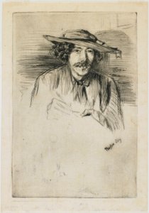 帽子をかぶったウィスラー 作： James Abbott McNeill Whistler