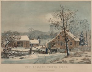 ニューイングランドの冬景色 作： James Merritt Ives