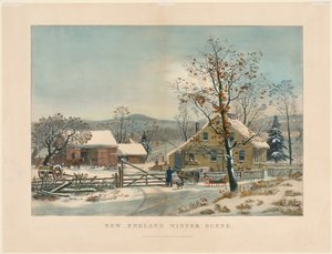 ニューイングランドの冬景色、1861年。