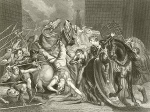 ロンドン市長がワット・タイラーを殺害 作： James Northcote