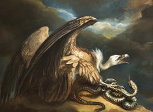 ハゲワシとヘビ、1798 作： James Northcote
