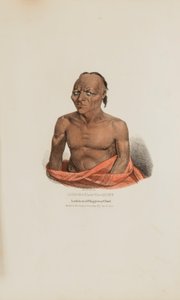 ASH-E-TAA-NA-QUET（アボリジナル・ポートフォリオより、チッペイウェイの著名な酋長 作： James Otto Lewis