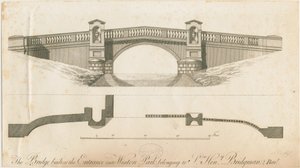 ウェストンアンダーリザード-ウェストンパークへの入り口の橋：彫刻、ND [c 1765-1770]