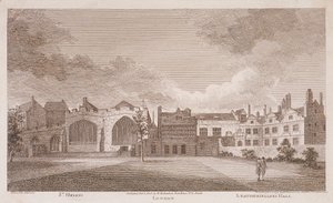 レザーセラーズ ホール、ロンドン、1799 年 作： James Peller Malcolm