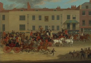 North Country Mails no Peacock, Islington 作： James Pollard