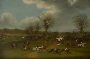 1832年、1832年から33年3月8日のセントオールバンズグランドスティープルチェイス 作： James Pollard