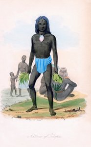 ティルコピアの先住民、c1850。 作： James Prichard