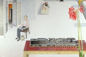 ジョン・チョルモンディリー卿の肖像、1968 作： James Reeve