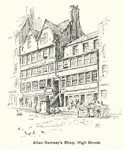 アラン・ラムゼイの店、ハイ・ストリート（リトグラフ版
