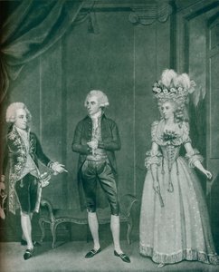 Hon Rd Edgcumbe、Lord William Russell、Lady Caroline Spencer、1788、1909 作： James Roberts