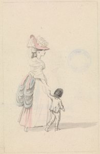 女性と子供 作： James Roberts