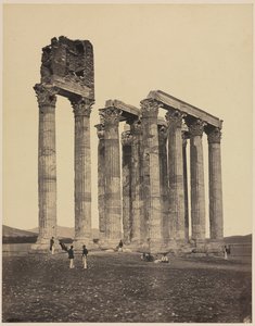 木星オリンピウス神殿、c。 1853年。 作： James Robertson