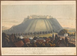 ビッチェの要塞の眺め。 1799年のイギリスの捕虜のための刑務所 作： James Rouse